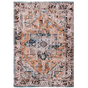 Non communiqué Tapis Louis De Poortere Heriz Design Séray Orange 140 X 200cm pas cher