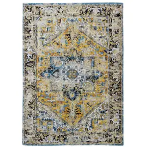 Non communiqué Tapis Louis De Poortere Heriz Design Amir Gold 170 X 240cm pas cher