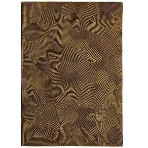 Comparateur de prix : Non communiqué Tapis Louis De Poortere Coral Design Or Noir 140 X 200cm