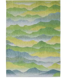 Comparateur de prix : Tapis salon et chambre tissé plat 140x200 cm Vert
