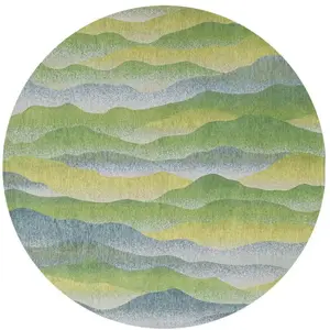 Comparateur de prix : Tapis salon et chambre moderne tissé plat 240x240 cm Vert