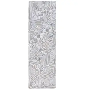 Tapis salon et chambre tissé plat 080x250 cm Gris pas cher