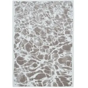 Tapis salon et chambre moderne tissé plat 280x390 cm Gris pas cher