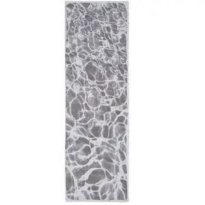 Comparateur de prix : Tapis salon et chambre tissé plat 080x250 cm Gris