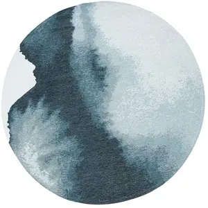 Tapis salon et chambre tissé plat BLUE MIRAGE 240 x 240 cm pas cher