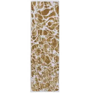 Tapis salon et chambre tissé plat 080x250 cm Jaune