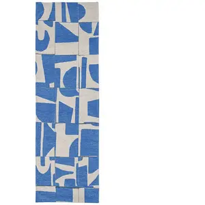 Tapis Craft Bleu 80x250 pas cher