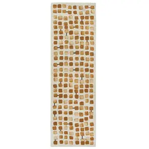 Comparateur de prix : Tapis salon et chambre tissé plat 080x250 cm Jaune