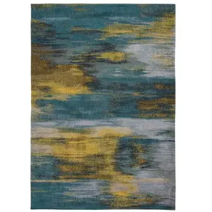 Non communiqué Tapis Louis De Poortere Monetti Design Bleu Nymphéa 170 X 240cm pas cher
