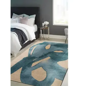 Non communiqué Tapis Beneffito Swing Bleu 140x200cm pas cher