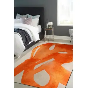 Non communiqué Tapis Beneffito Swing Orange 140x200cm pas cher