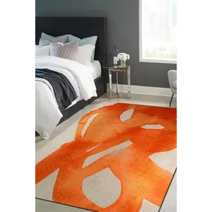 Non communiqué Tapis Beneffito Swing Orange 200x280cm pas cher