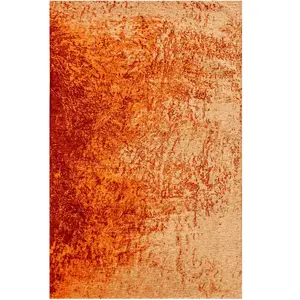 Novatrend Tapis de salon moderne tissé plat orange 170x240 cm