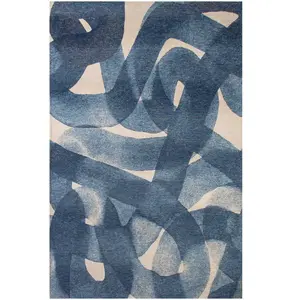 Novatrend Tapis My Way Bleu 170x240cm pas cher