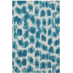 Comparateur de prix : Tapis Ikat Bleu 200x280cm