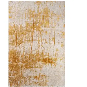 Tapis salon et chambre tissé plat 170x240 cm Orange pas cher