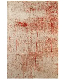 Tapis salon et chambre tissé plat 170x240 cm Rouge pas cher