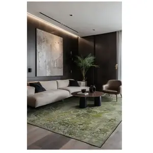 Comparateur de prix : Novatrend Tapis de salon moderne tissé plat vert 140x200 cm