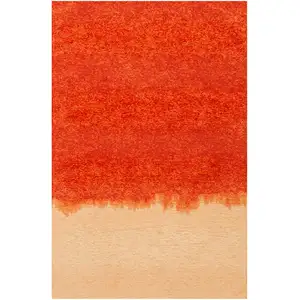 Comparateur de prix : Novatrend Tapis de salon moderne tissé plat orange 140x200 cm