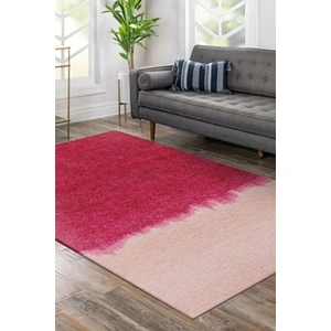 Comparateur de prix : BENEFFITO Tapis de salon moderne tissé plat rose 140x200 cm