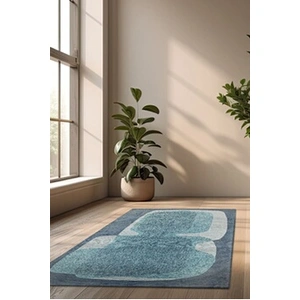 Comparateur de prix : Tapis Poum Poum Bleu 80x150cm