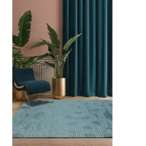 Non communiqué Tapis Beneffito Disco Bleu 80x150cm