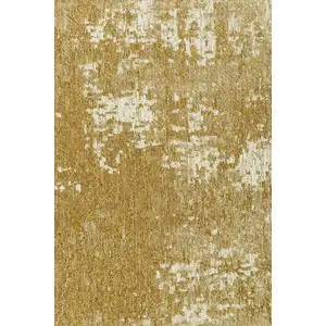 Novatrend Tapis de salon moderne tissé plat jaune 200x280 cm pas cher