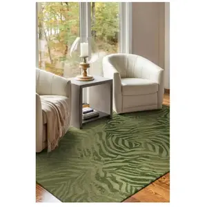 Comparateur de prix : Non communiqué Tapis Beneffito Zebra Vert 170x240cm