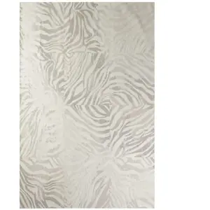 Comparateur de prix : Non communiqué Tapis Beneffito Zebra Blanc 140x200cm