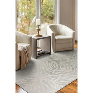 Comparateur de prix : Non communiqué Tapis Beneffito Zebra Blanc 200x280cm