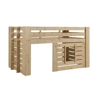 Comparateur de prix : Lit cabane 90x200 sommier inclus Vipack Oliver Bois