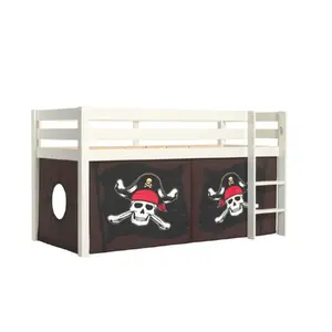 Lit enfant surélevé - VIPACK - Caribian Pirates - Bois - Blanc