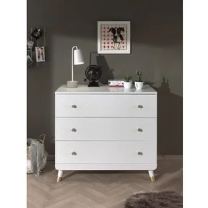 Comparateur de prix : Vipack Chest, Combi_Solid_Pine_MDF, White, 100 x 89 cm