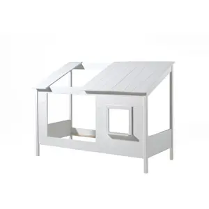 Comparateur de prix : Lit Cabane - VIPACK - HouseBed - Blanc - 90x200 cm - Pour Enfant