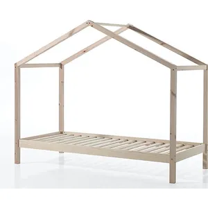 Comparateur de prix : Lit cabane Dallas 3 90x200 - Vipack - Marron - Bois massif - Enfant