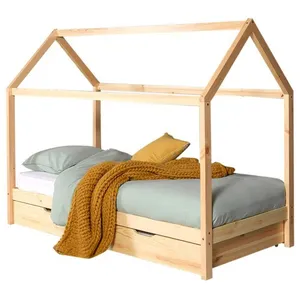 BELFURN Vipack Vipack Dallas Lit Lp 90x200cm Naturel + Lit Gigogne