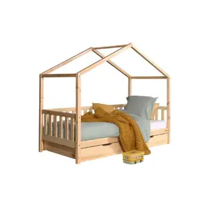 Comparateur de prix : Lit de maison - Vipack - Dallas - Marron - Enfant - 90 x 200 cm