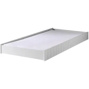 vipack M&s - Tiroir pour lit 94x199x17 cm laqué blanc - breval pas cher