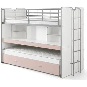 Comparateur de prix : Vipack Vipack Bonny Compact80 Lits Superposs 2 Couchages Rose Clair