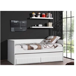 Comparateur de prix : vipack Lit capitaine 90x200 avec 2 tiroirs et lit gigogne + 2 Etagères...