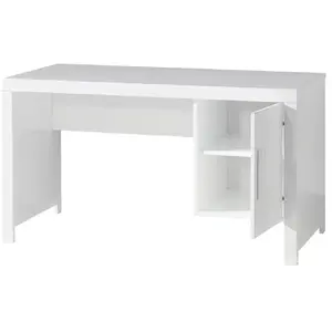 Comparateur de prix : Bureau - VIPACK - Erik - Bois - Blanc - Avec armoire
