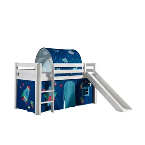 VIPACK Bed, Pine, Clear White, 90 x 200 cm