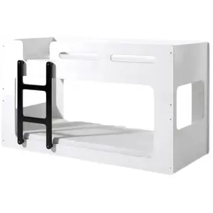 Comparateur de prix : M&s - Lit Superposé 90x200 Sommier Inclus Vipack Luca - Blanc