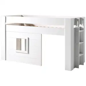 Comparateur de prix : Les Tendances - Lit Cabane 90x200 Sommier Inclus Vipack Noah - Blanc