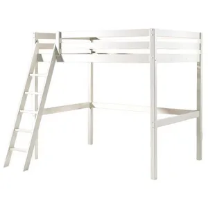 Comparateur de prix : Lit Mezzanine 140x200 Sommier Inclus Vipack Pino - Blanc