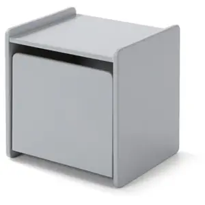 Comparateur de prix : Paris Prix Vipack Vipack Kiddy Chevet Enfant Bois Laqu 1 Porte L 40cm Gris
