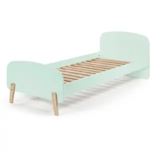 Comparateur de prix : Lit Enfant - Kiddy - Kiddy - 90x200 Cm - Vert Menthe - Design Scandinave Vert