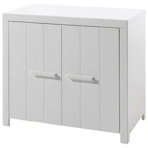 Comparateur de prix : Vipack erik commode 2 portes pin massif laqué blanc ERKO1214