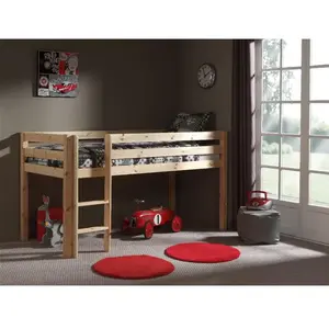 VIPACK Bed, Pine, Natural, 90 x 200 cm