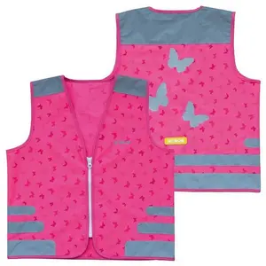 Gilet réfléchissant WOWOW rose pour enfant - Taille L pas cher
